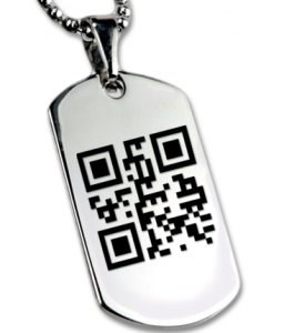 DogTag-Anhänger mit Ihrem QR-Code