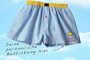 Boxershorts mit Bestickung
