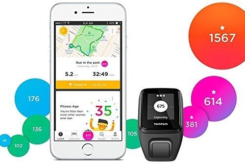 TomTom Runner 3 Cardio GPS-Sportuhr (Eingebauter Herzfrequenzmesser, Routenfunktion, Multisport-Modu