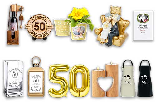 50 Jahre Hand in Hand: Die besten Geschenkideen zur Goldenen Hochzeit