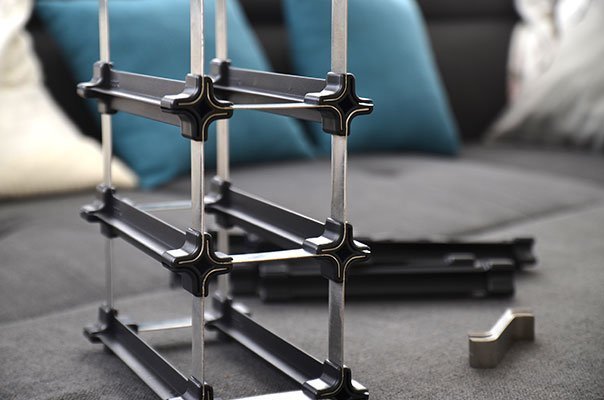 Stück für Stück nimmt das NOOK Weinregal Gestalt an