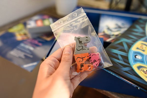 Die kleinen Figuren sind sicher verpackt...