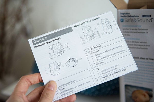 Die Bedienungsanleitung hilft wider Erwarten bei Problemen.