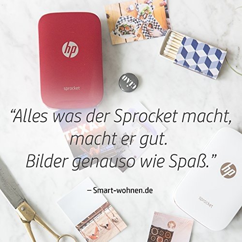 HP 2-in-1 Sprocket Mobiler Fotodrucker und Sofortbildkamera