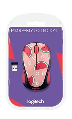 Logitech 910-004710 M238 Wireless Mouse Party Collection Watermelon